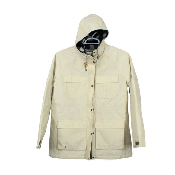 L.L. Bean Cream Hooded Jacket - Picture 1 of 12